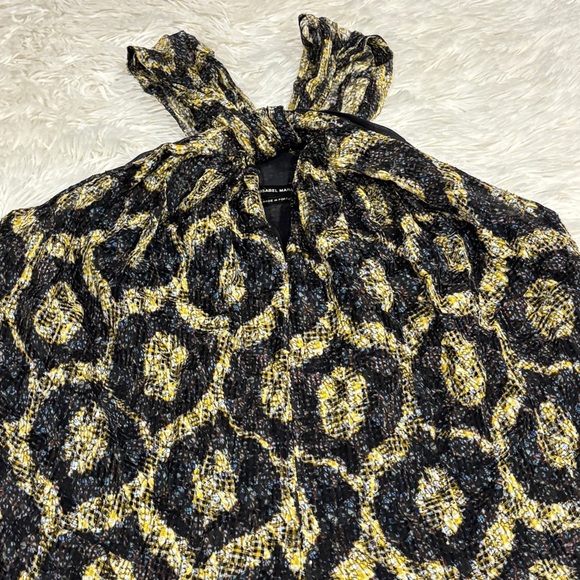 Isabel Marant Tevy Devoré Chiffon Mini Dress Woman’s size 34/small - Picture 4 of 13